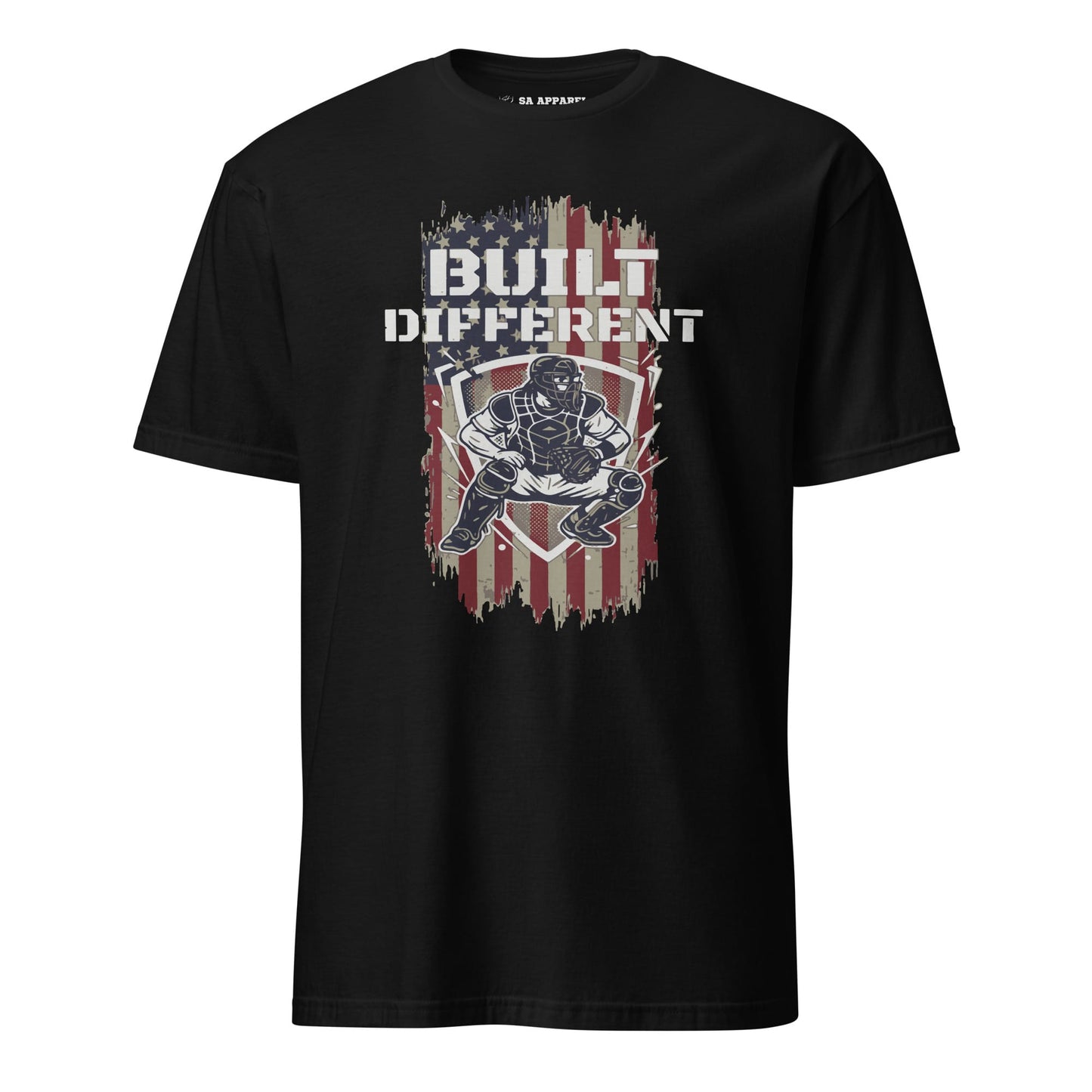 Built Different Catcher - Adult Tee - SA Apparel