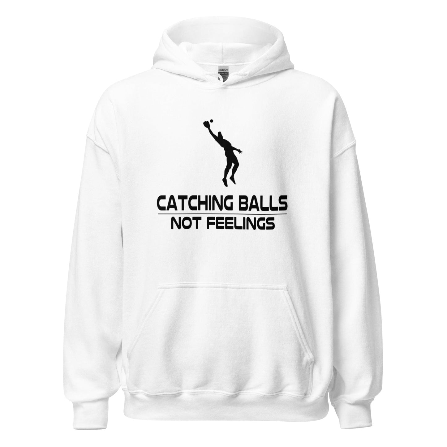 Catching Balls Not Feelings Baseball - Adult Hoodie - SA Apparel