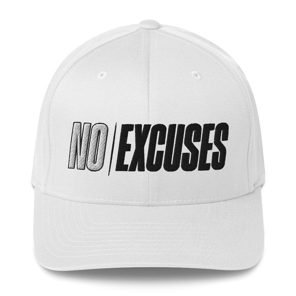 SA Apparel Flexfit Hat White / S/M No Excuses - Flexfit Hat
