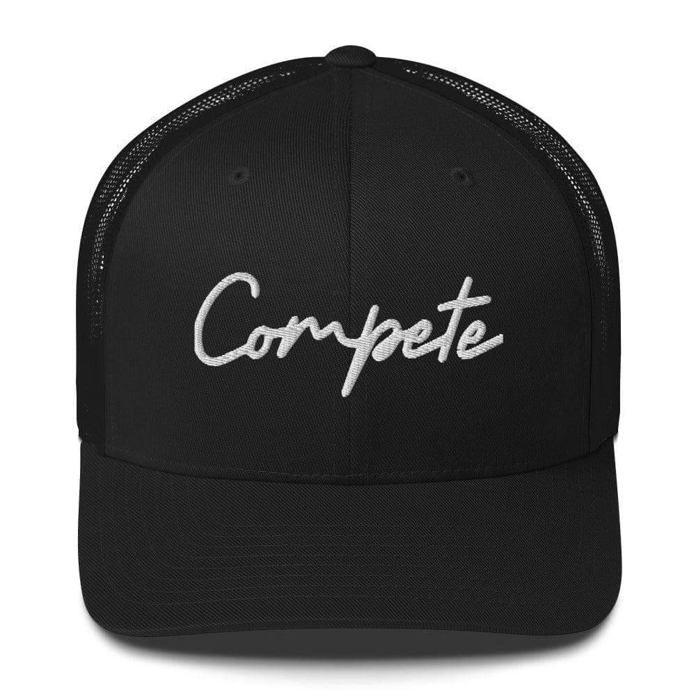 Compete Cursive - Trucker Hat - SA Apparel