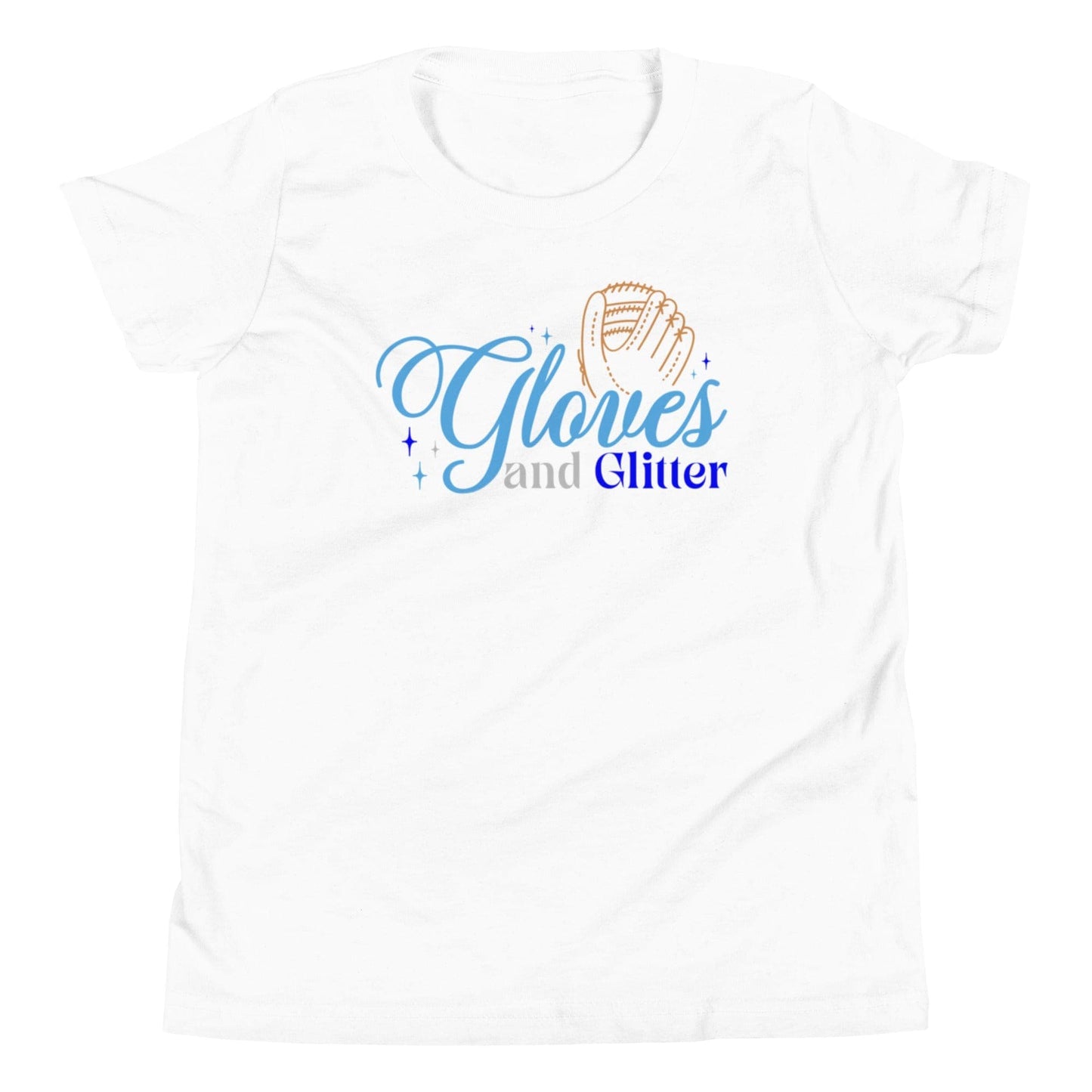 Gloves And Glitter Blue - Youth Tee - SA Apparel