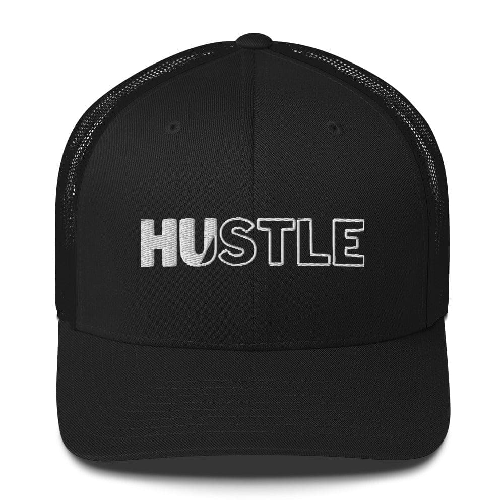 SA Apparel Trucker Hat Black Hustle - Trucker Hat