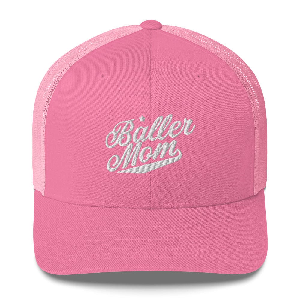SA Apparel Trucker Hat Pink Baller Mom - Trucker Hat