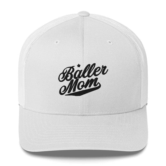 SA Apparel Trucker Hat White Baller Mom - Trucker Hat
