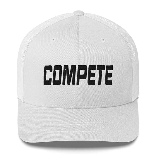 SA Apparel Trucker Hat White Compete - Trucker Hat