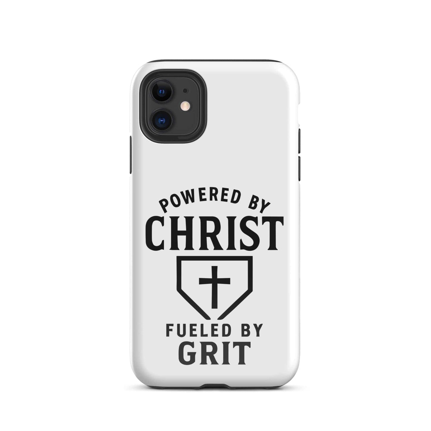 SA Apparel Phone Case iPhone 11 Powered By Christ, Fueled By Grit - iPhone Tough Case
