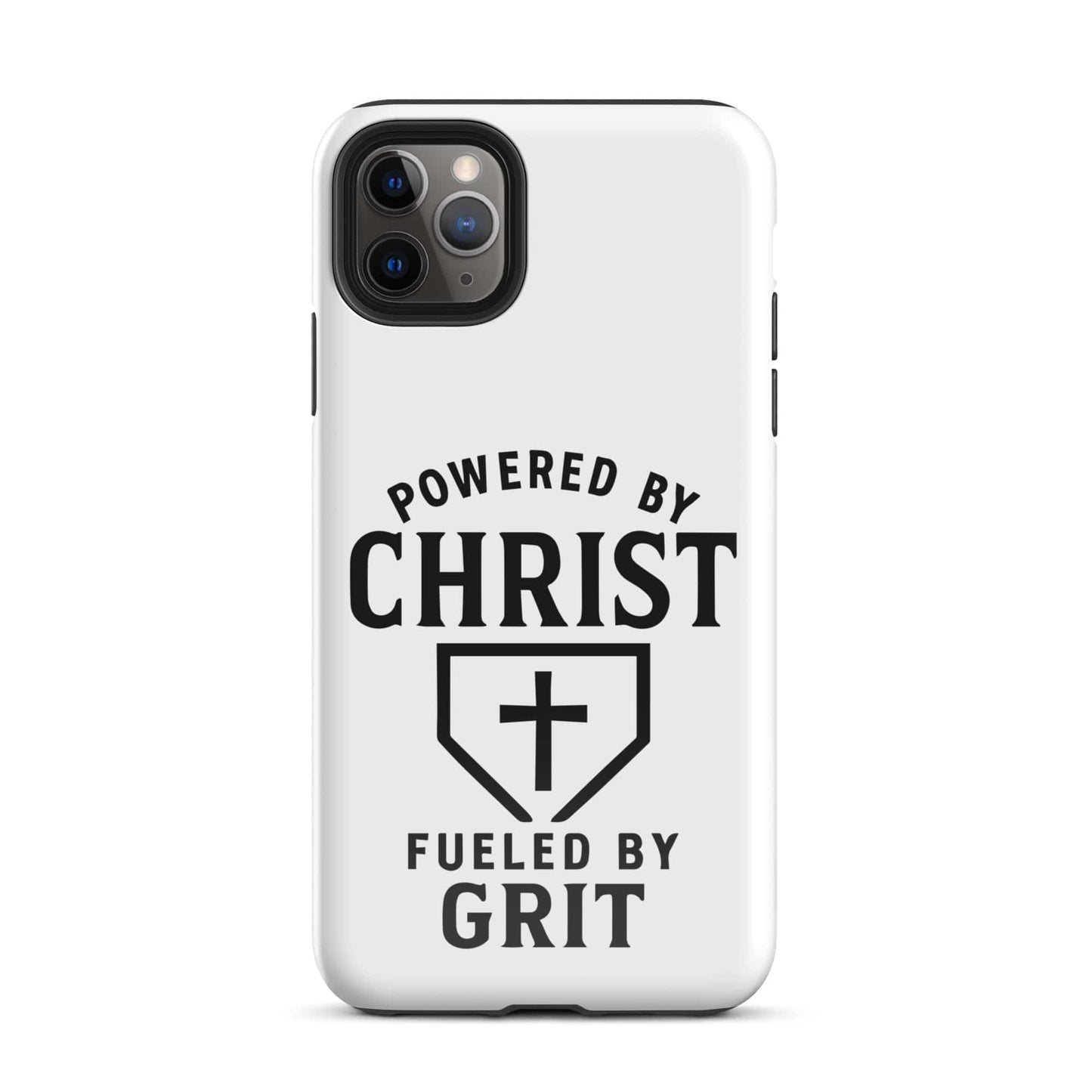 SA Apparel Phone Case iPhone 11 Pro Max Powered By Christ, Fueled By Grit - iPhone Tough Case