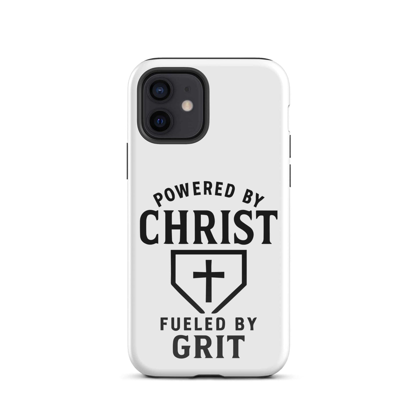 SA Apparel Phone Case iPhone 12 Powered By Christ, Fueled By Grit - iPhone Tough Case