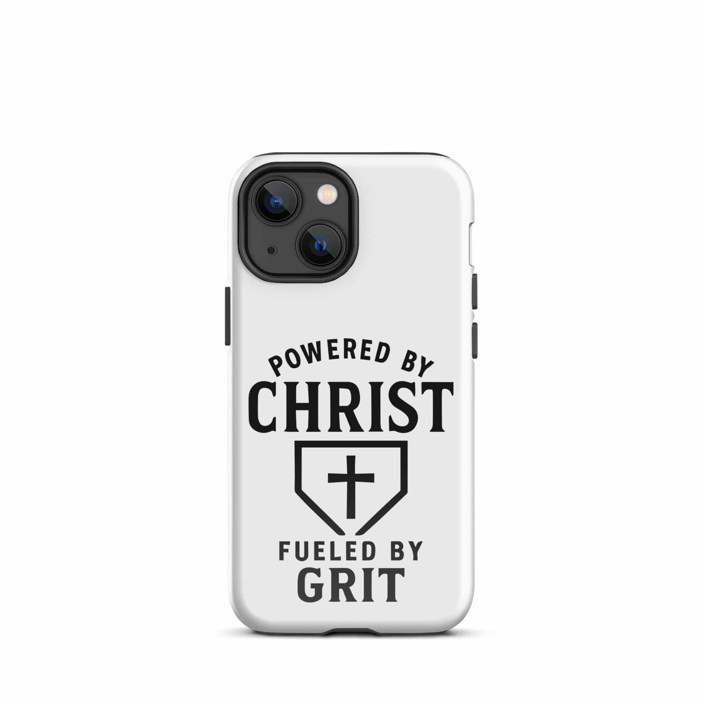 SA Apparel Phone Case iPhone 13 mini Powered By Christ, Fueled By Grit - iPhone Tough Case
