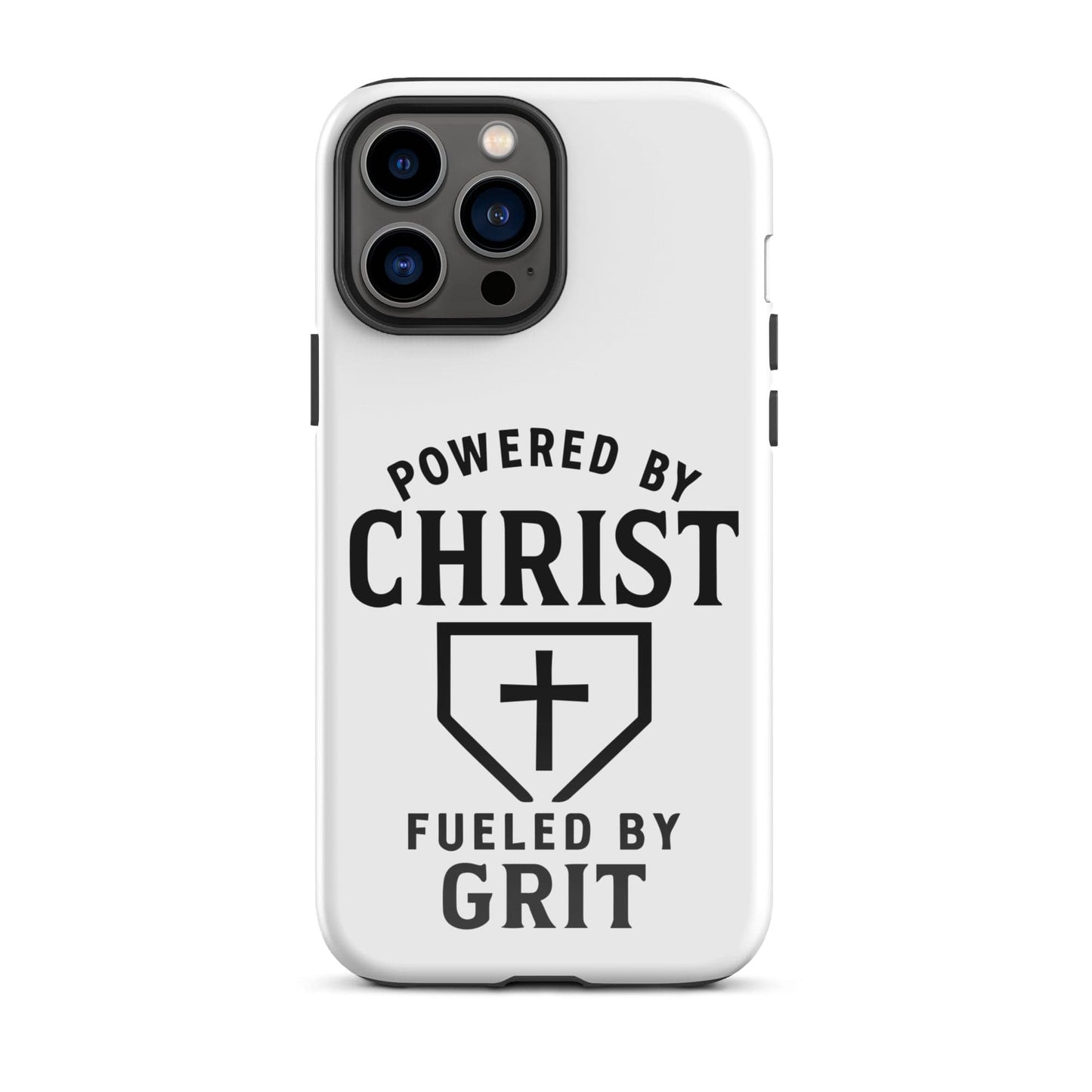 SA Apparel Phone Case iPhone 13 Pro Max Powered By Christ, Fueled By Grit - iPhone Tough Case