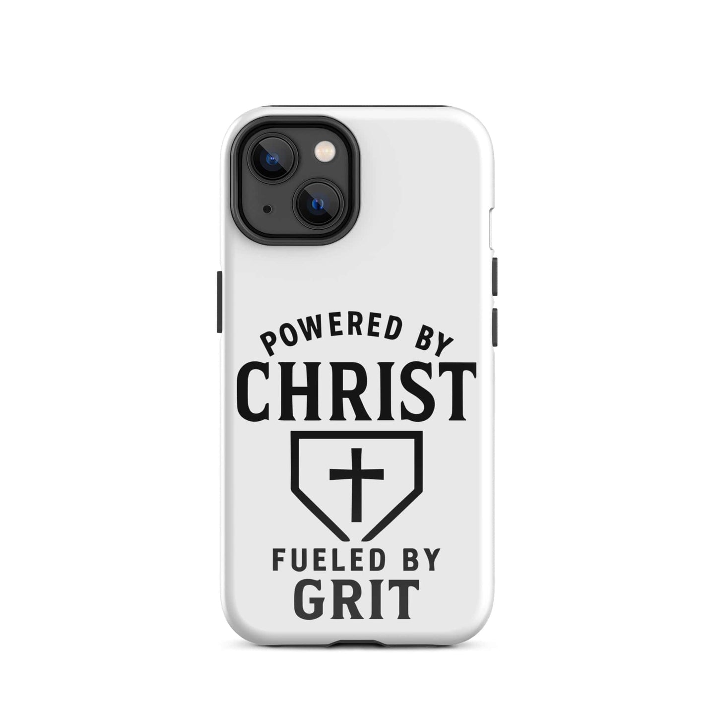 SA Apparel Phone Case iPhone 14 Powered By Christ, Fueled By Grit - iPhone Tough Case