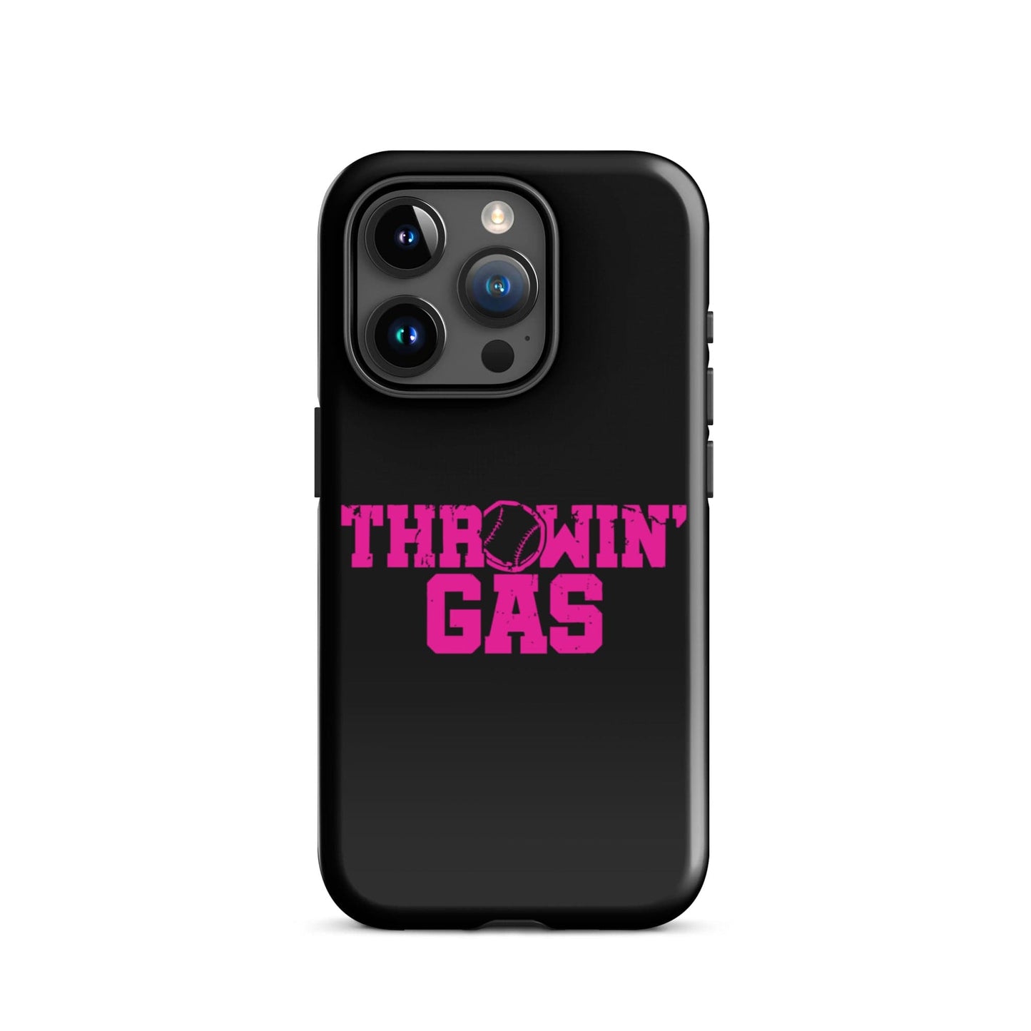 SA Apparel Phone Case iPhone 15 Pro Throwin' Gas Pink - iPhone Tough Case