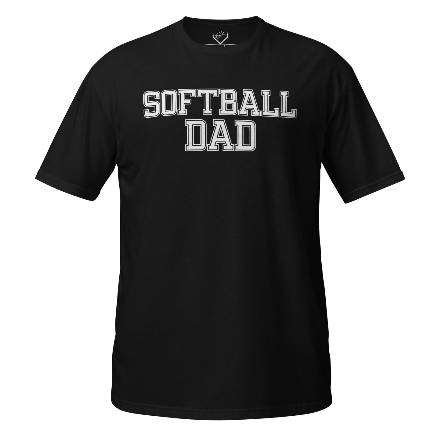 SA Apparel Adult Tee Black / S / Soft Style/Cotton Softball Dad - Adult Tee