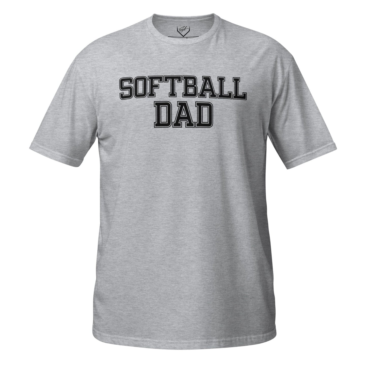 SA Apparel Adult Tee Light Grey / S / Soft Style/Cotton Softball Dad - Adult Tee