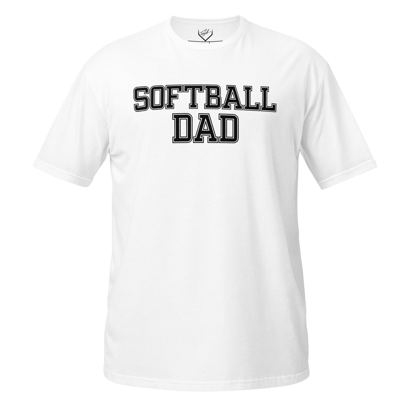 SA Apparel Adult Tee White / S / Soft Style/Cotton Softball Dad - Adult Tee