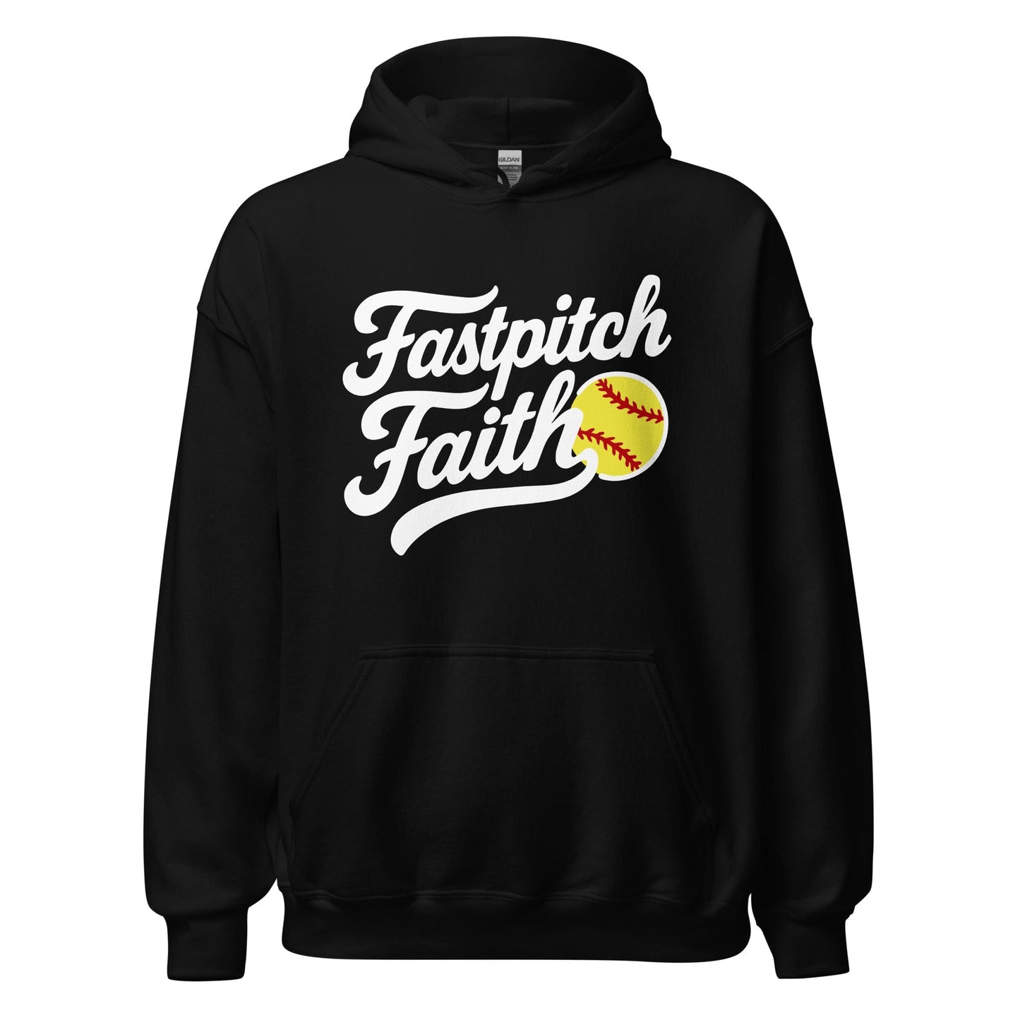 SA Apparel Adult Hoodie Black / S Fastpitch Faith - Adult Hoodie