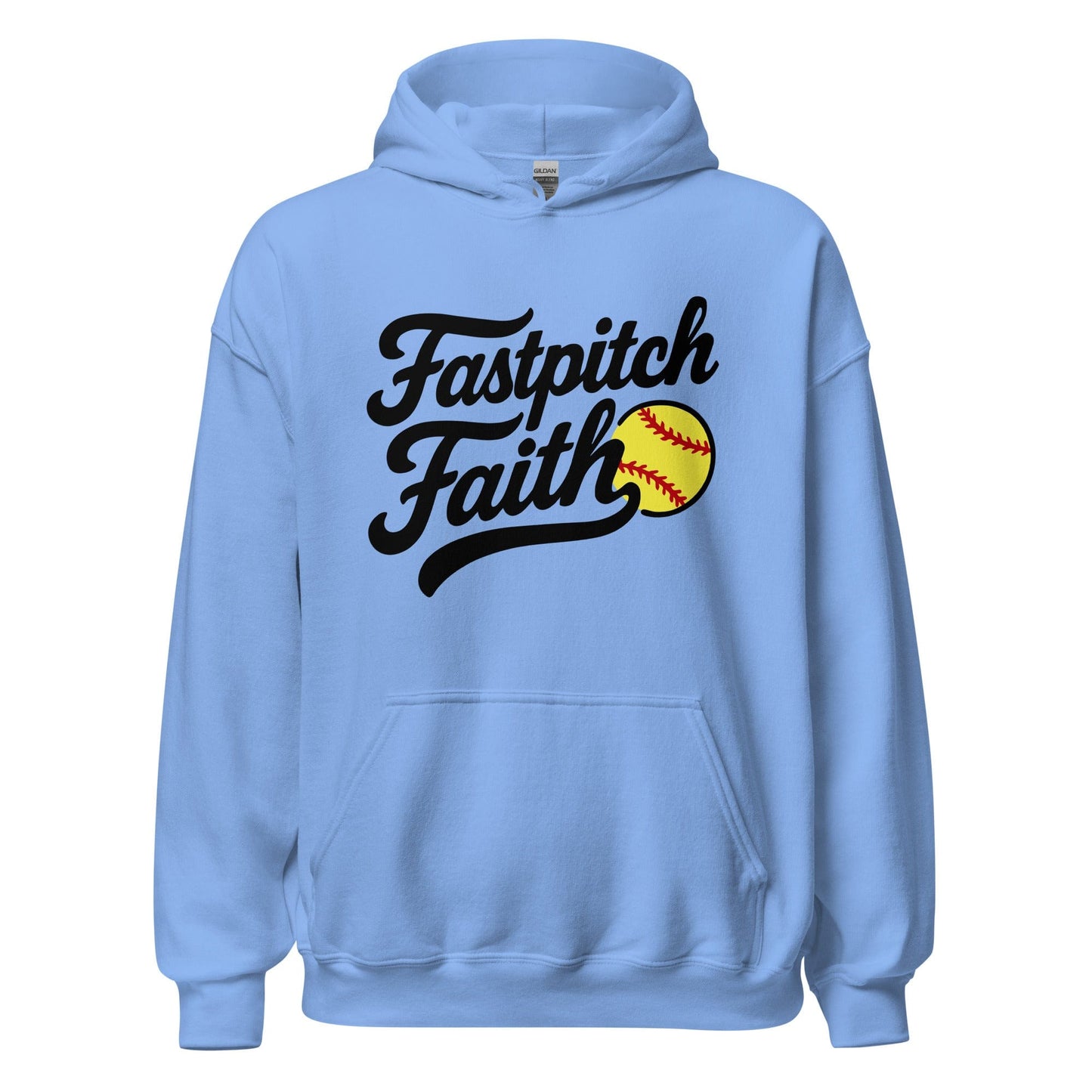 SA Apparel Adult Hoodie Carolina Blue / S Fastpitch Faith - Adult Hoodie
