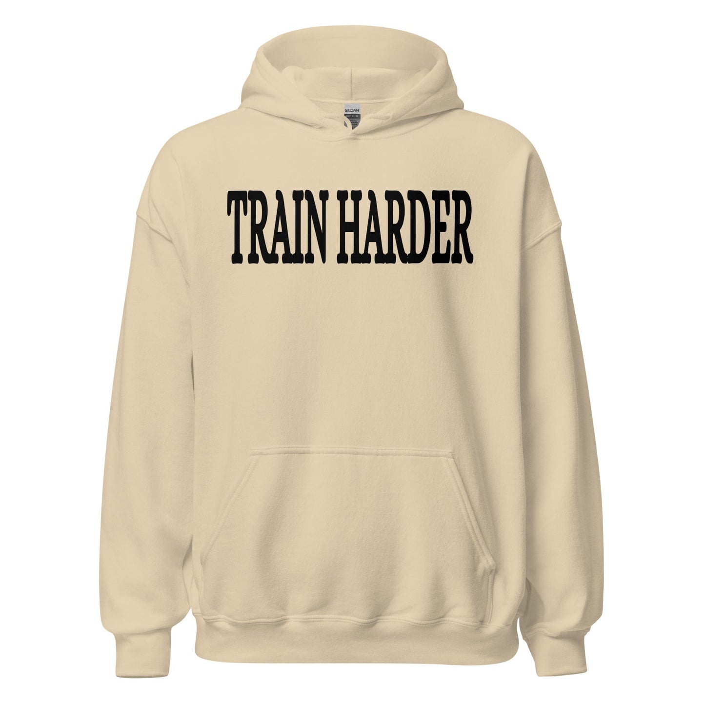 SA Apparel Adult Hoodie Sand / S Train Harder - Adult Hoodie