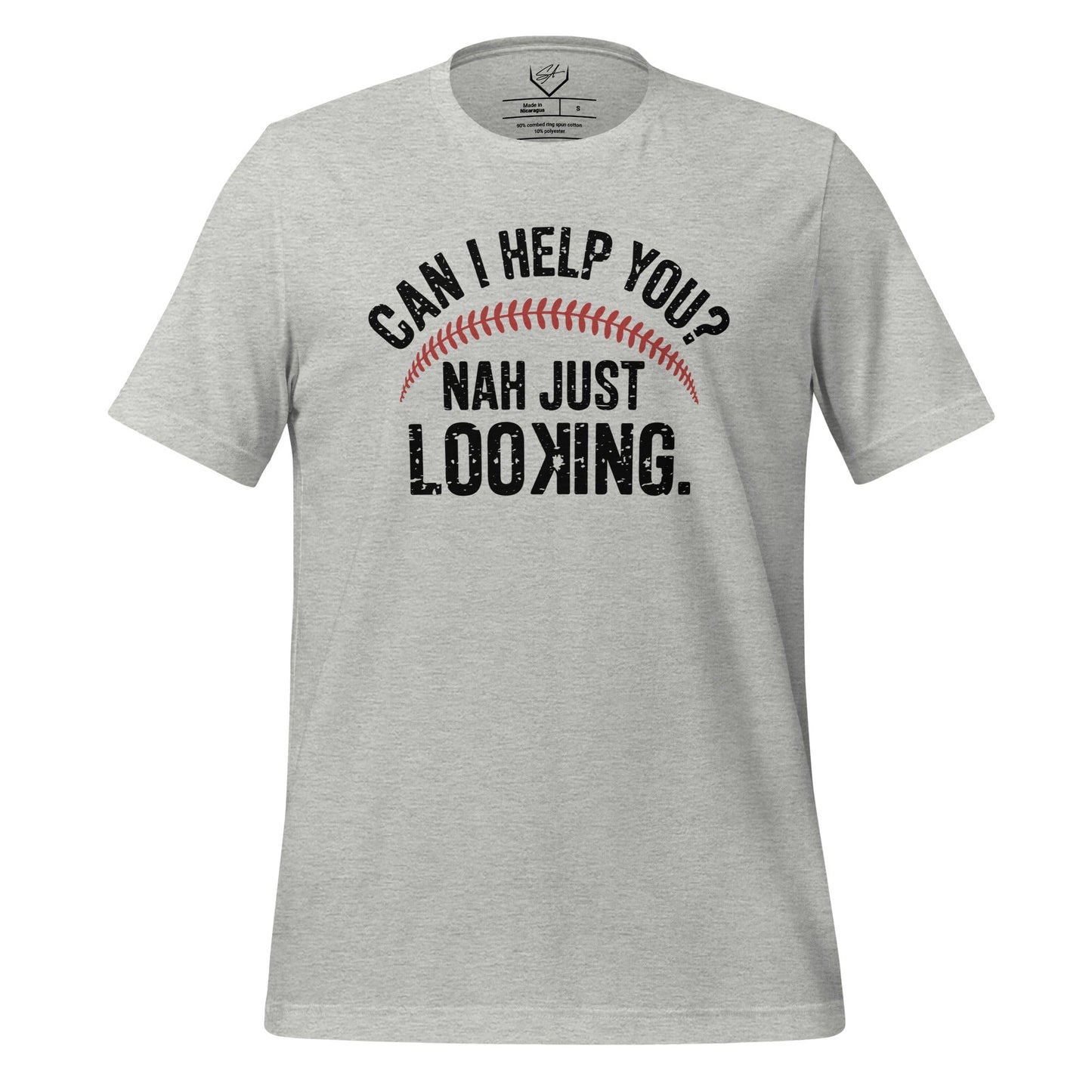 SA Apparel Adult Tee Light Grey / S / Soft Style/Cotton Can I Help You? Nah Just Looking - Adult Tee