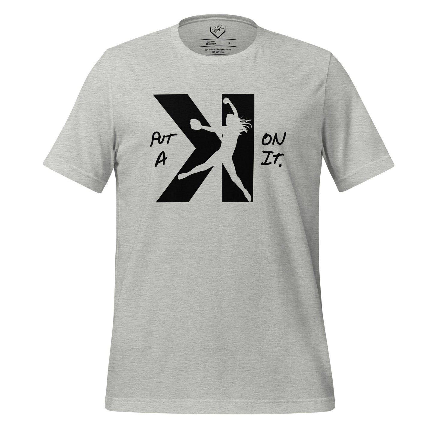 SA Apparel Adult Tee Light Grey / S / Soft Style/Cotton Put A K On It Softball - Adult Tee