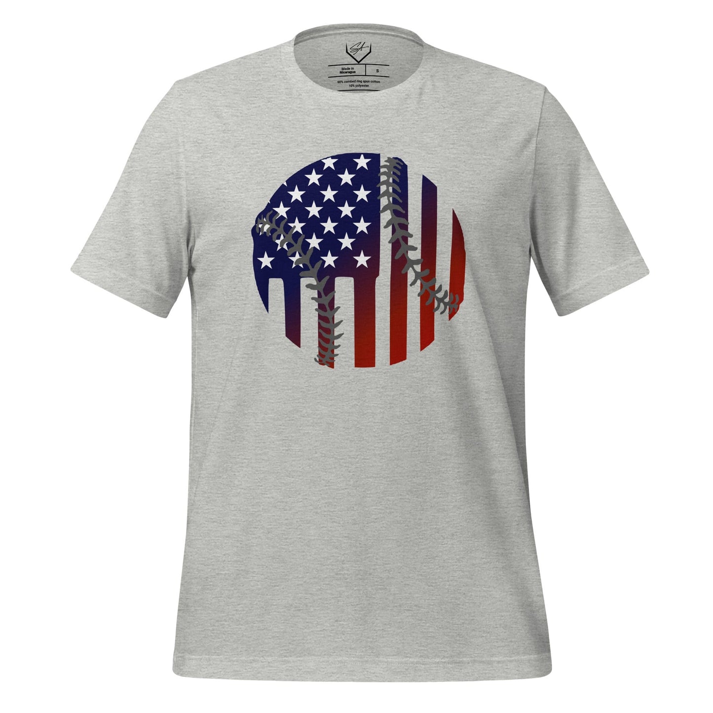 SA Apparel Adult Tee Light Grey / S / Soft Style/Cotton Ball Flag - Adult Tee