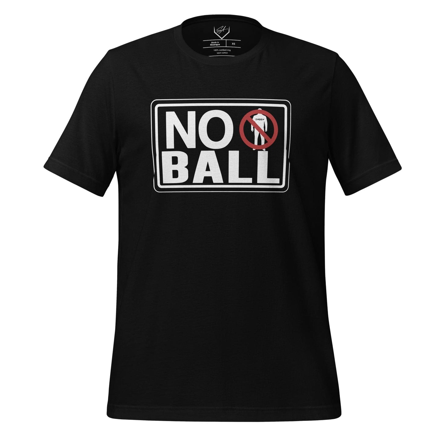 SA Apparel Black / S No Daddy Ball - Adult Tee