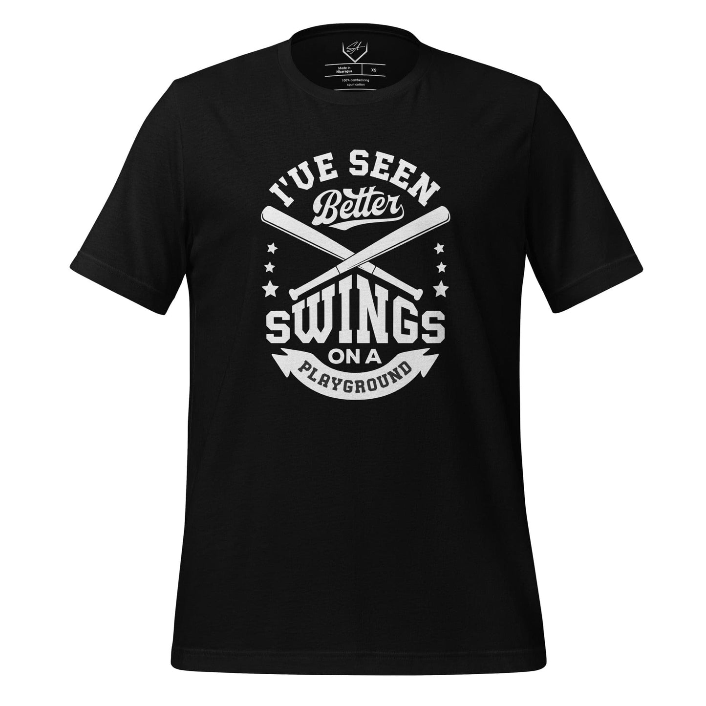 SA Apparel Black / S I've Seen Better Swings On A Playground - Adult Tee