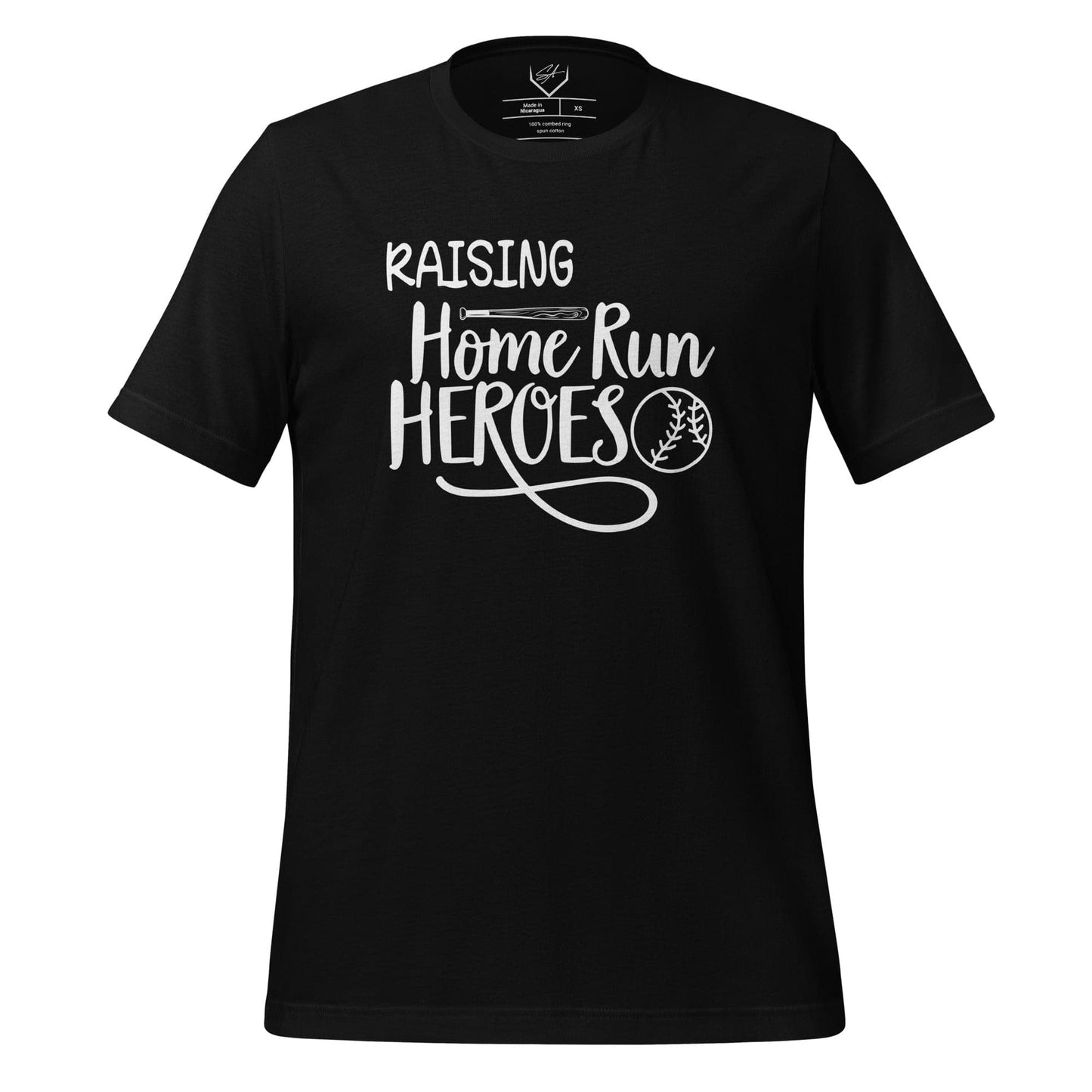 SA Apparel Black / S Raising Home Run Heroes - Adult Tee