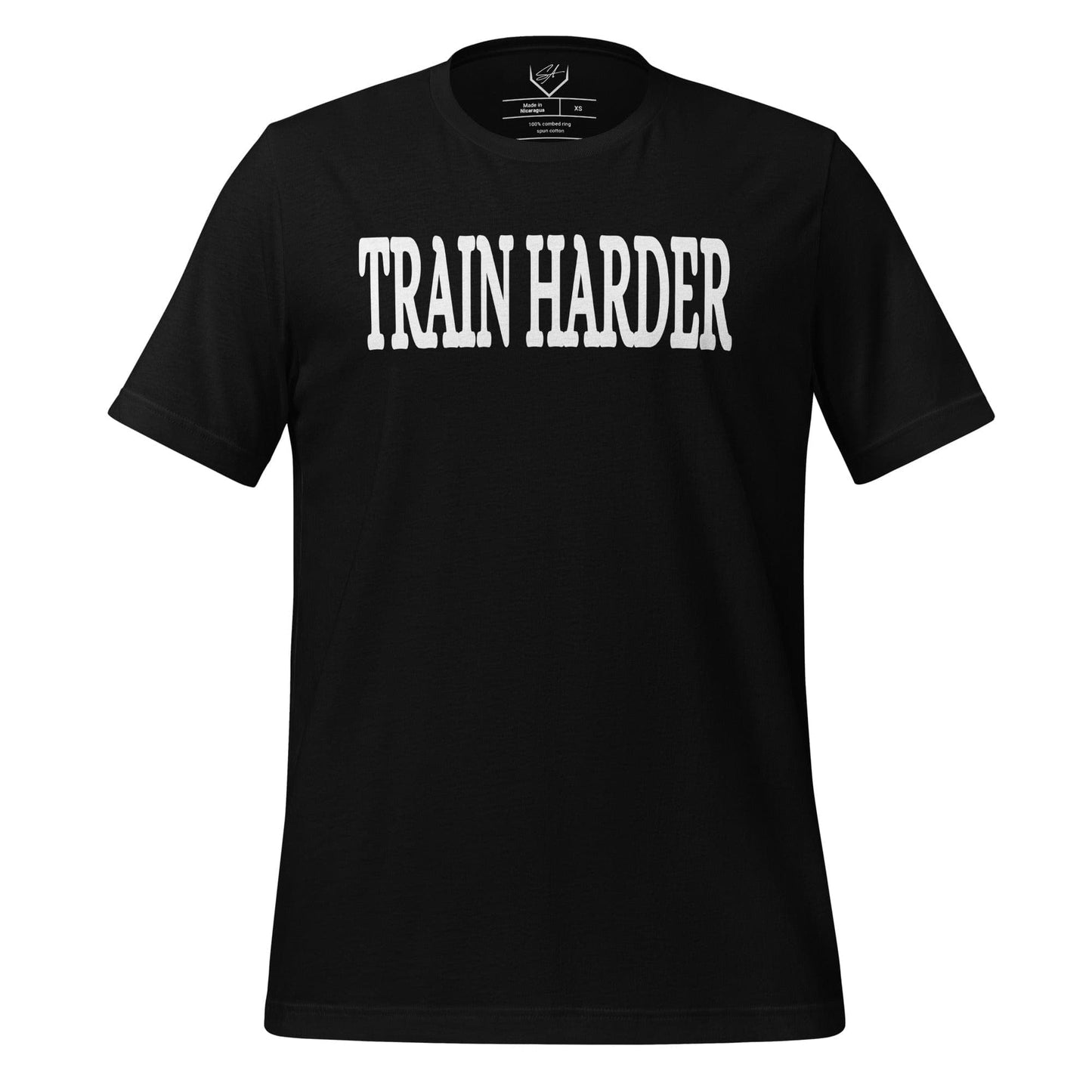 SA Apparel Black / S Train Harder - Adult Tee