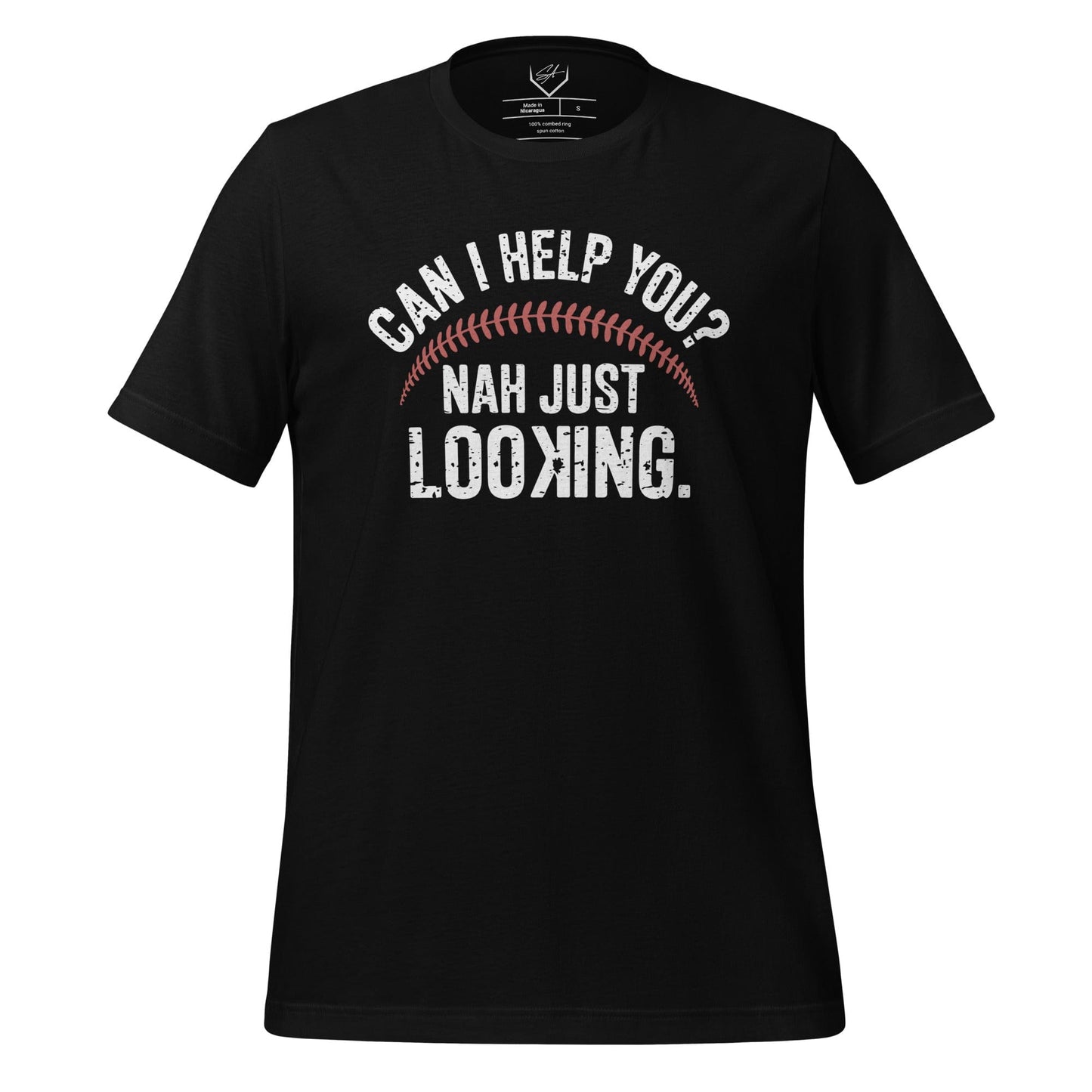 SA Apparel Adult Tee Black / S / Soft Style/Cotton Can I Help You? Nah Just Looking - Adult Tee