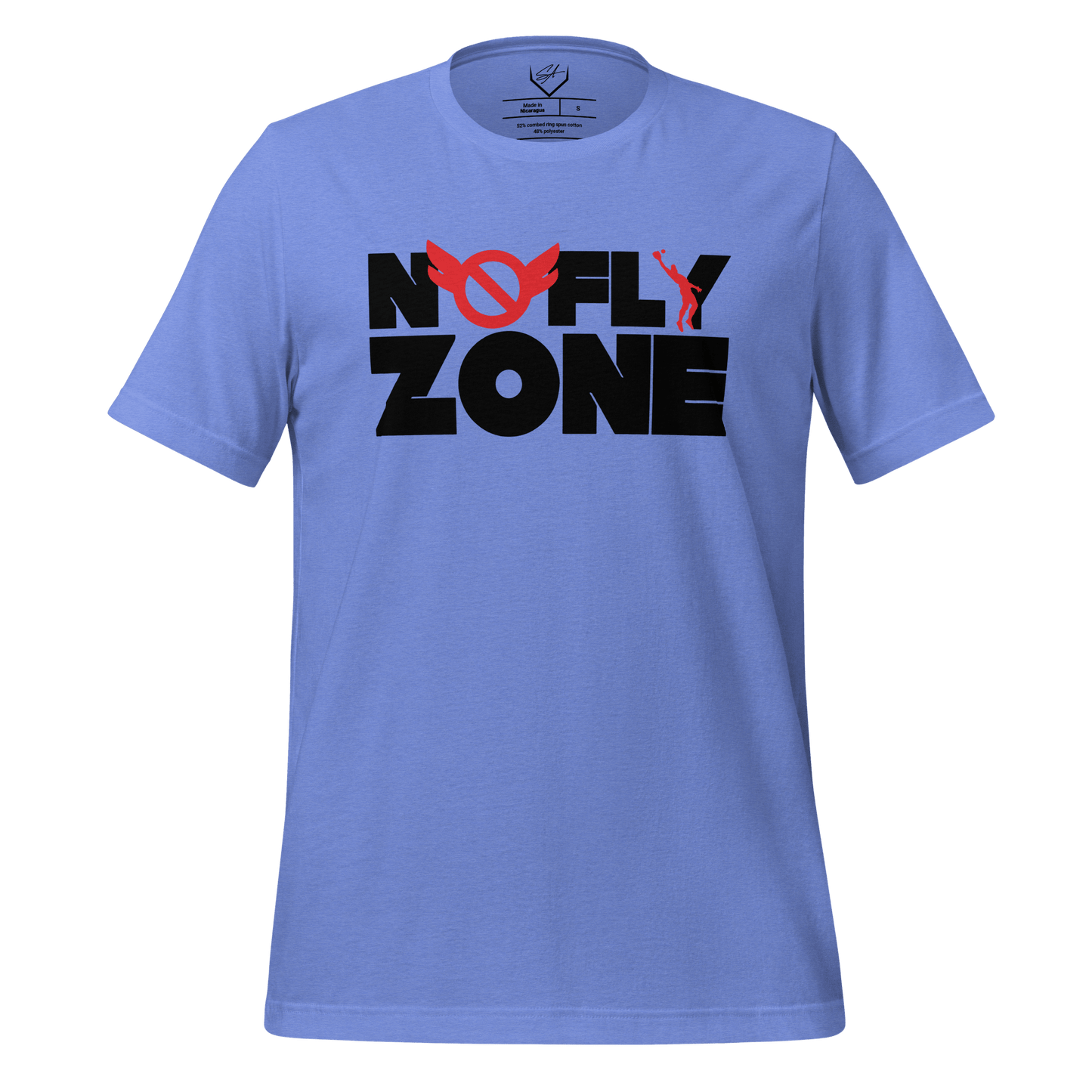 SA Apparel Adult Tee Heather Columbia Blue / S / Soft Style/Cotton No Fly Zone - Adult Tee