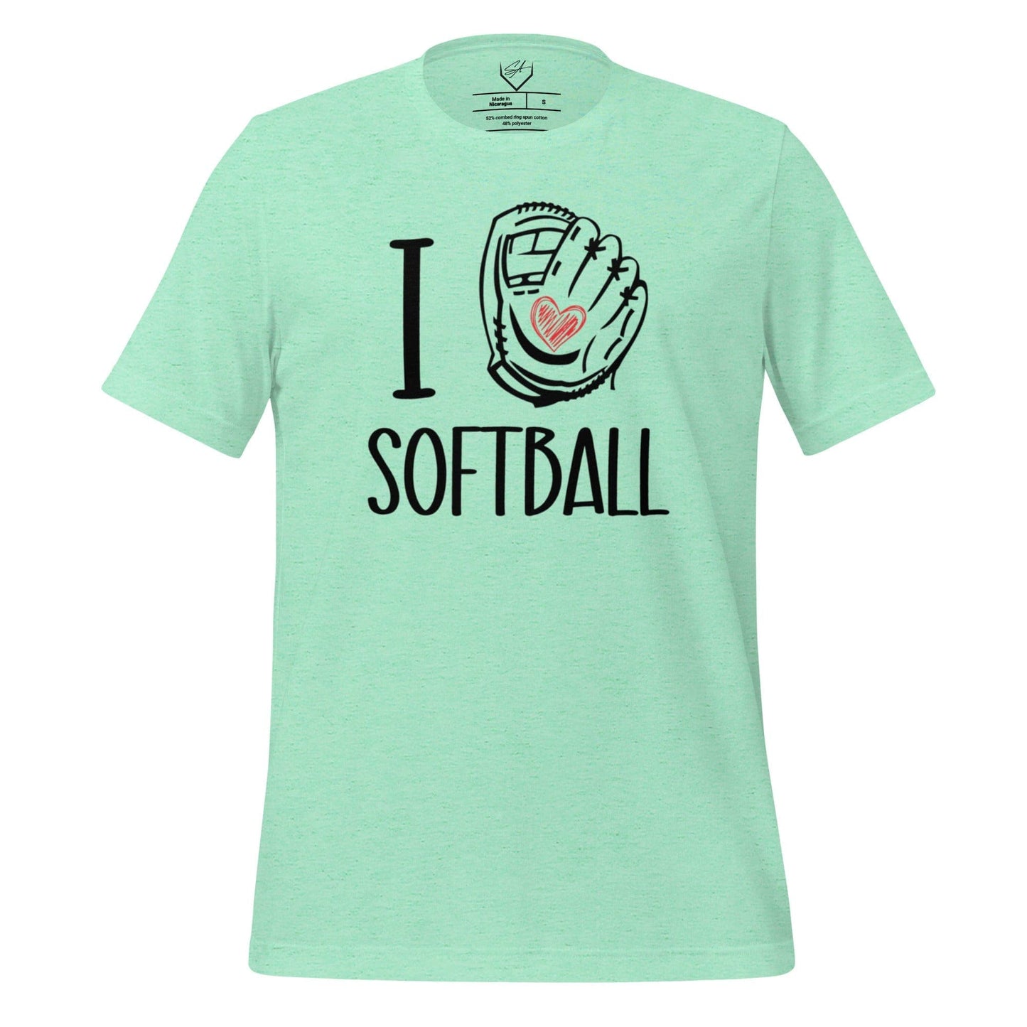 SA Apparel Mint / S I Glove Softball - Adult Tee