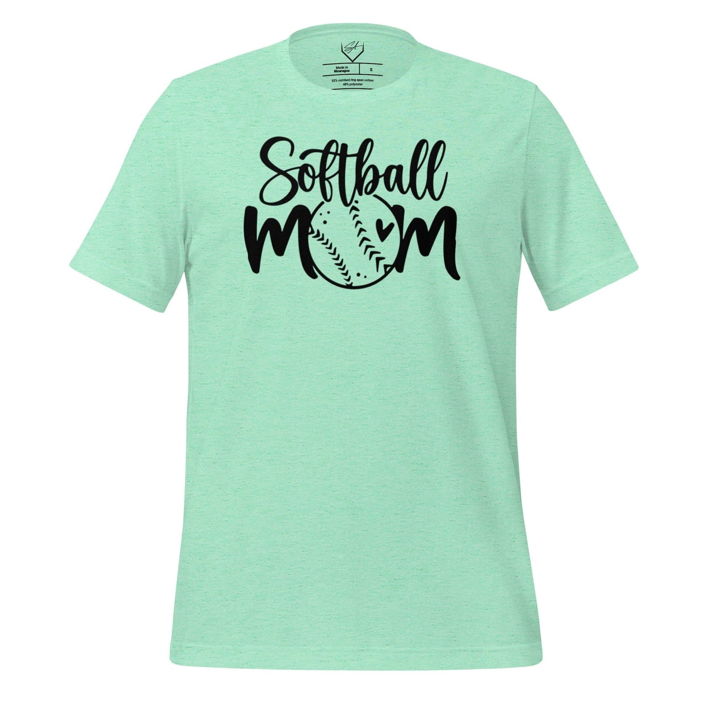 SA Apparel Mint / S Softball Mom - Adult Tee