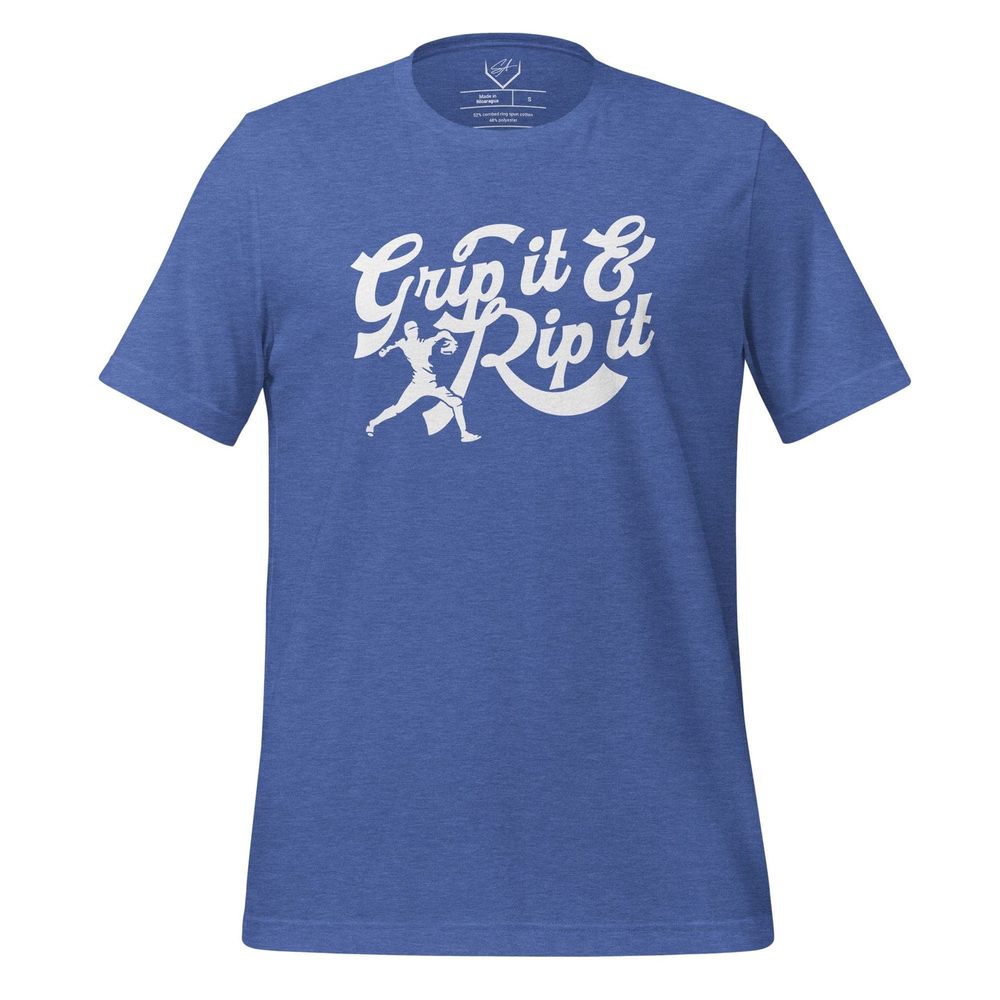 SA Apparel Heather True Royal / S Grip It And Rip It - Adult Tee