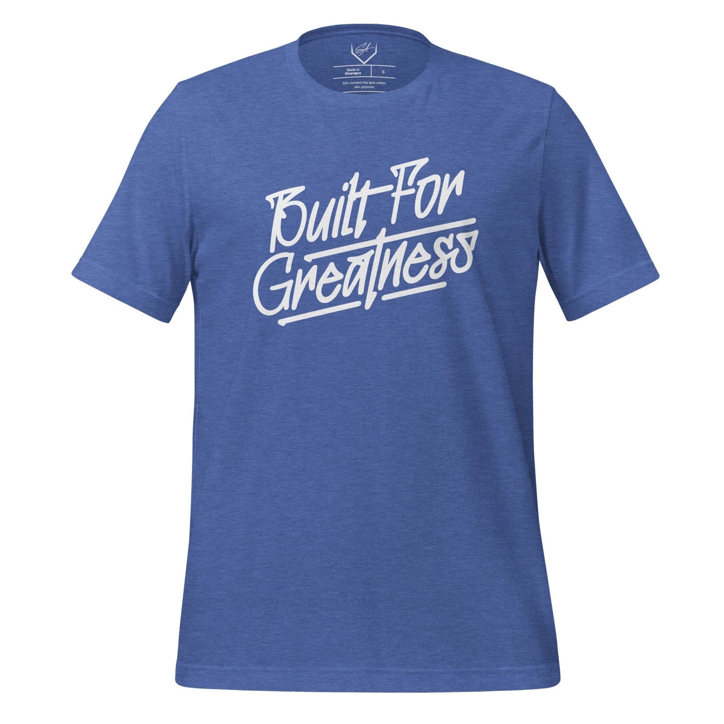 SA Apparel Adult Tee Heather True Royal / S Built For Greatness - Adult Tee
