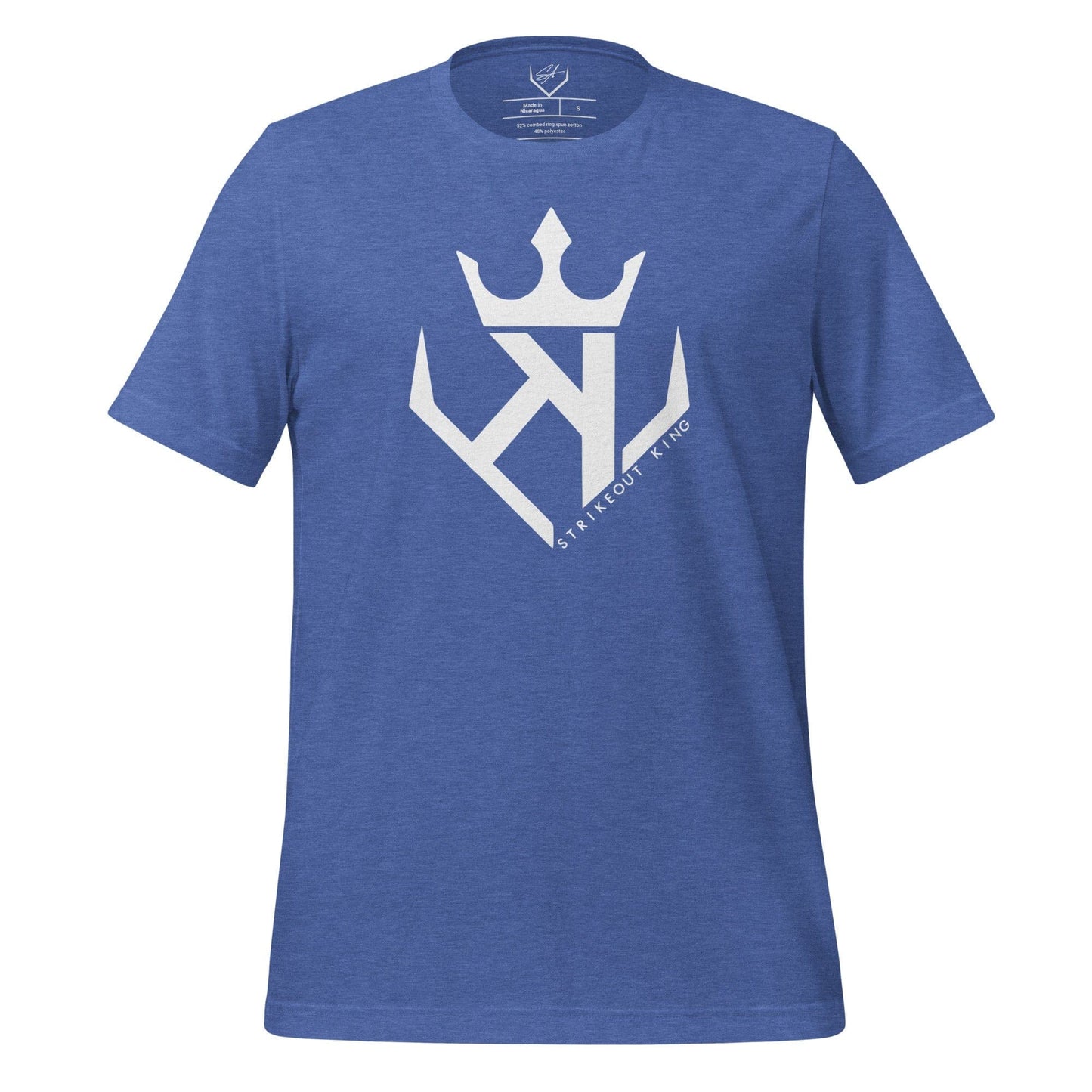 SA Apparel Heather True Royal / S Strikeout King - Adult Tee