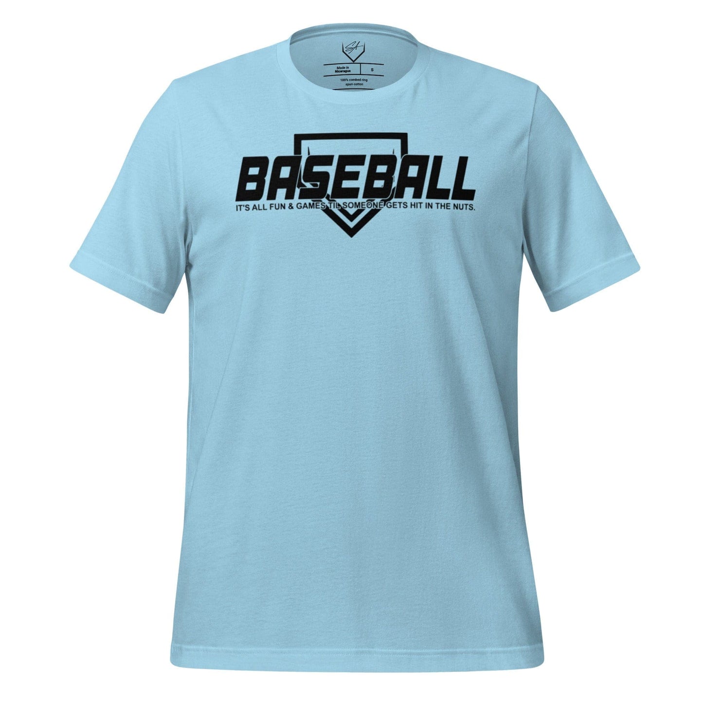 SA Apparel Adult Tee Light Blue / S Baseball Its All Fun and Games - Adult Tee