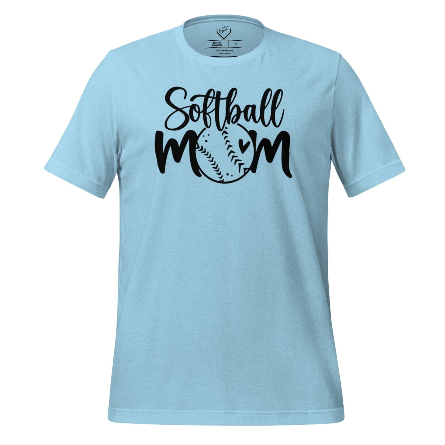SA Apparel Light Blue / S Softball Mom - Adult Tee
