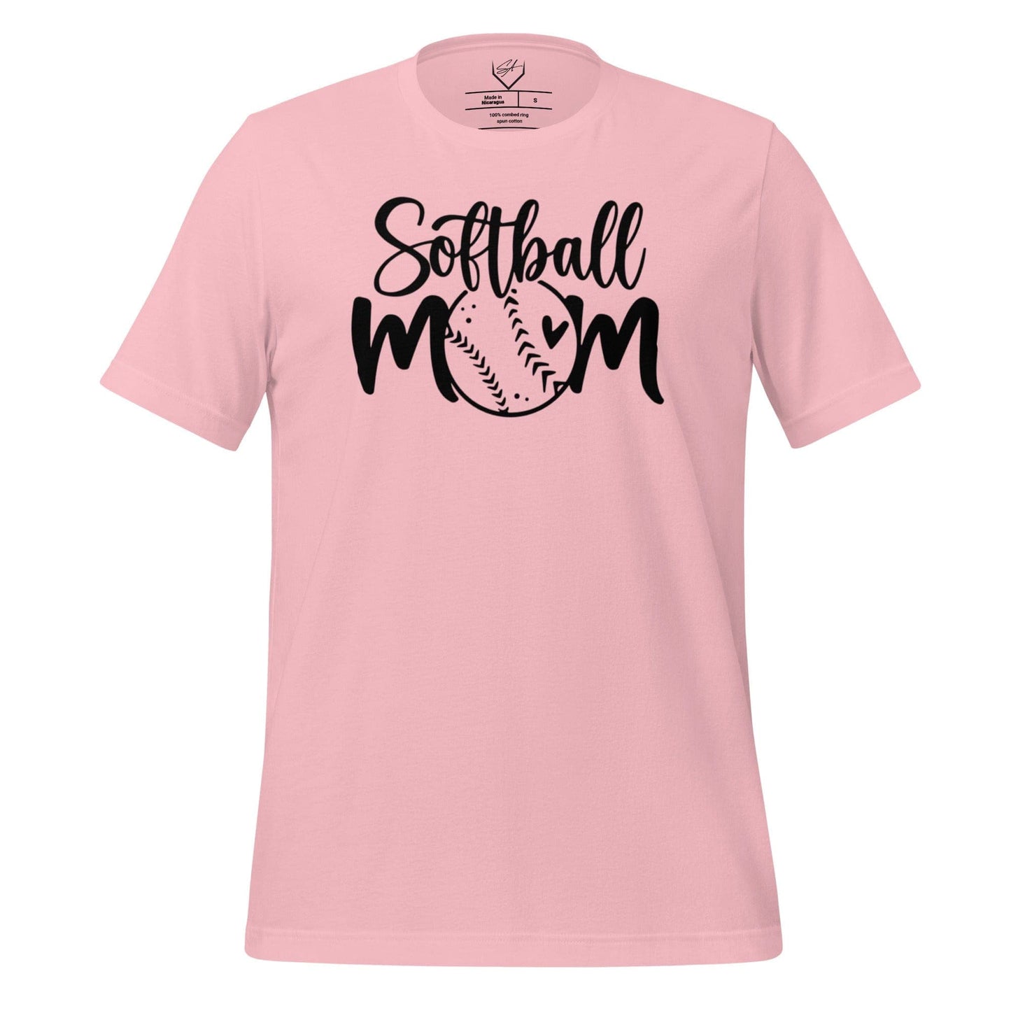 SA Apparel Pink / S Softball Mom - Adult Tee