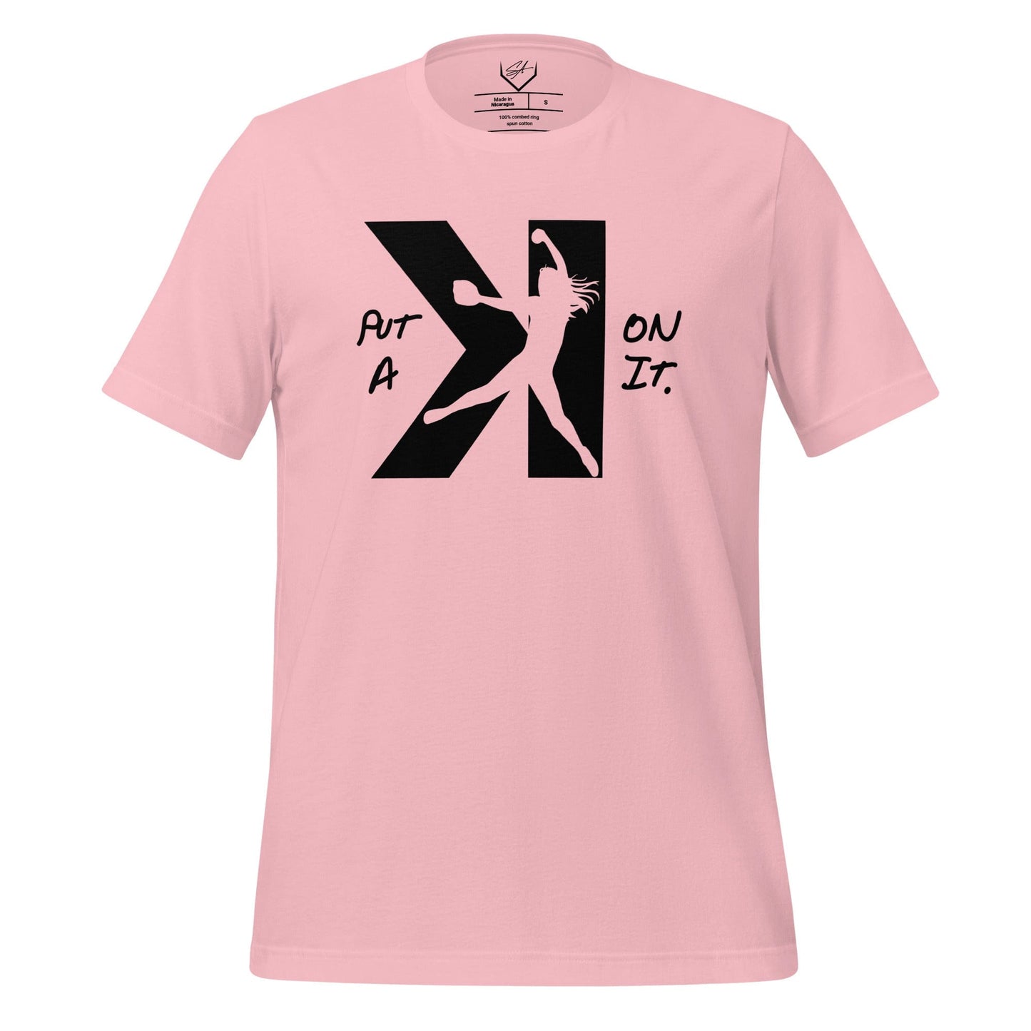 SA Apparel Adult Tee Light Pink / S / Soft Style/Cotton Put A K On It Softball - Adult Tee
