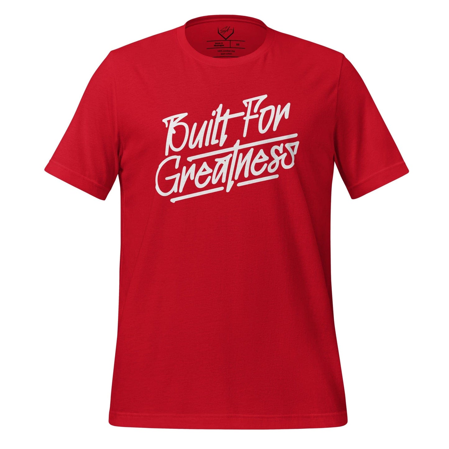 SA Apparel Adult Tee Red / S Built For Greatness - Adult Tee