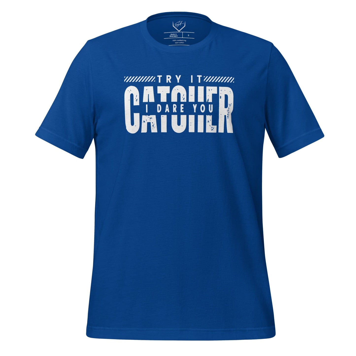 SA Apparel Adult Tee True Royal / S Catcher Try It I Dare You - Adult Tee