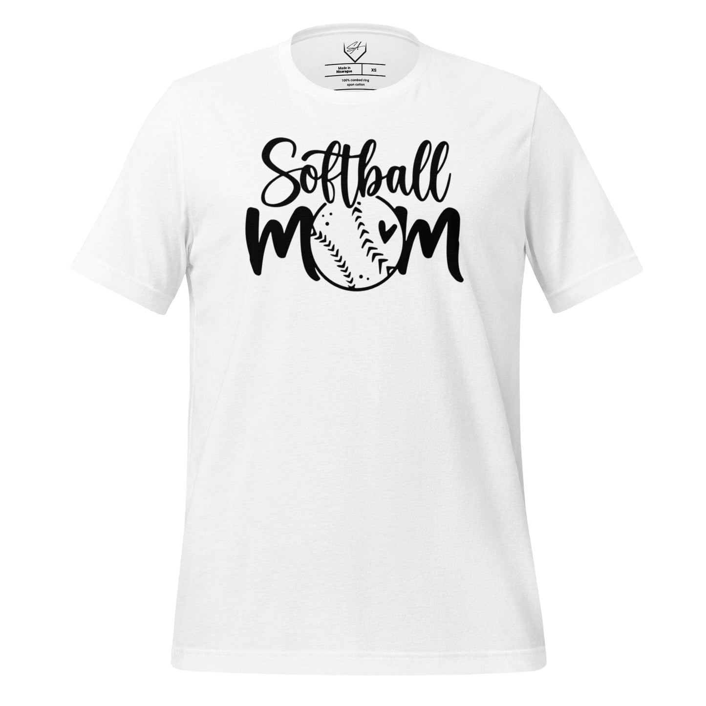 SA Apparel White / S Softball Mom - Adult Tee