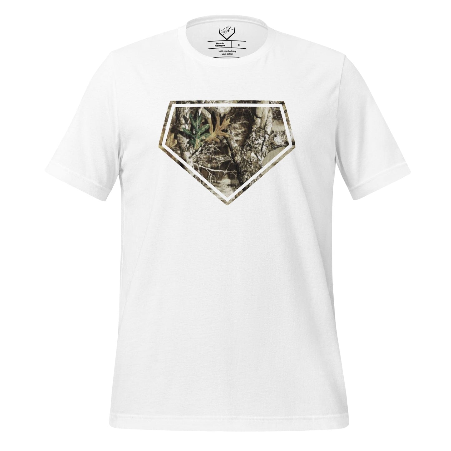 SA Apparel White / S Camo Plate - Adult Tee