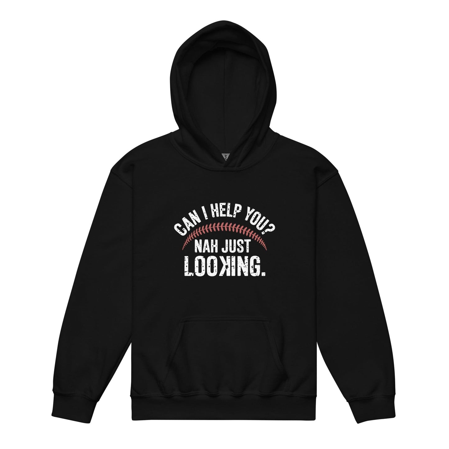 SA Apparel Youth Hoodie Black / S Can I Help You? Nah Just Looking - Youth Hoodie