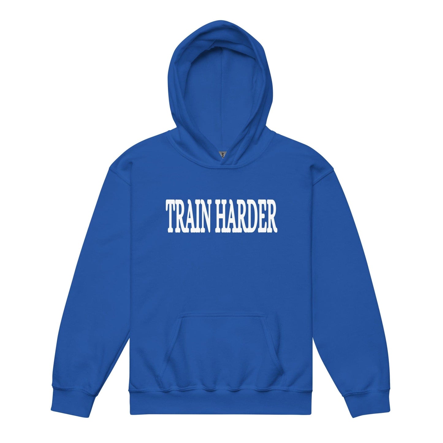 SA Apparel Royal / S Train Harder - Youth Hoodie