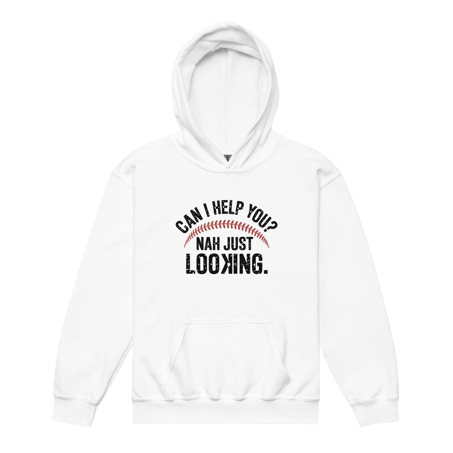 SA Apparel Youth Hoodie White / S Can I Help You? Nah Just Looking - Youth Hoodie