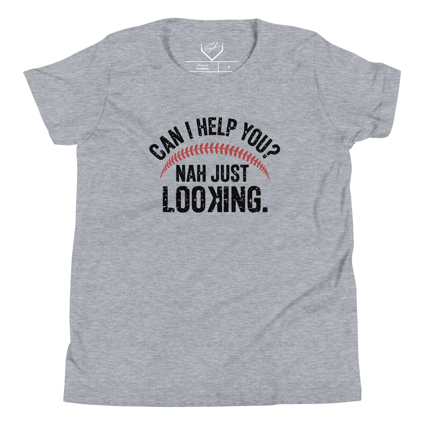 SA Apparel Youth Tee Light Grey / S Can I Help You? Nah Just Looking - Youth Tee