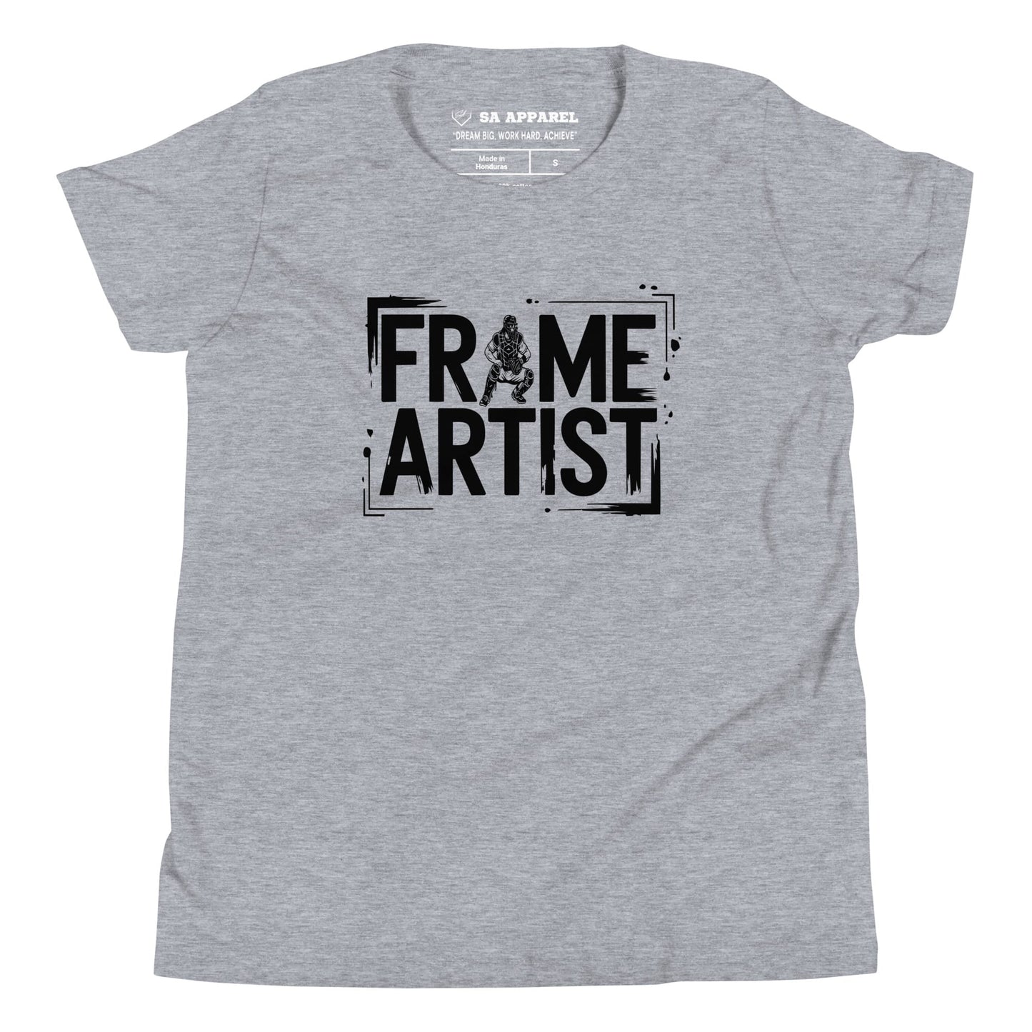 SA Apparel Athletic Heather / S Frame Artist - Youth Tee