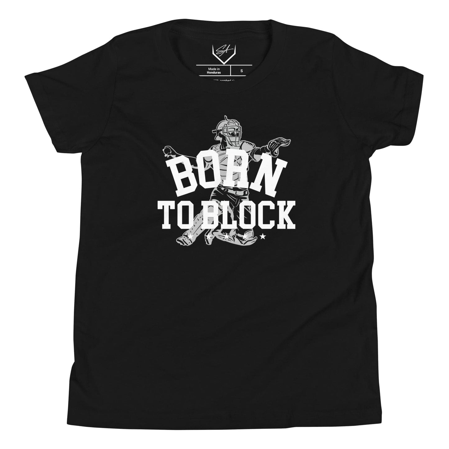 SA Apparel Black / S Born To Block - Youth Tee